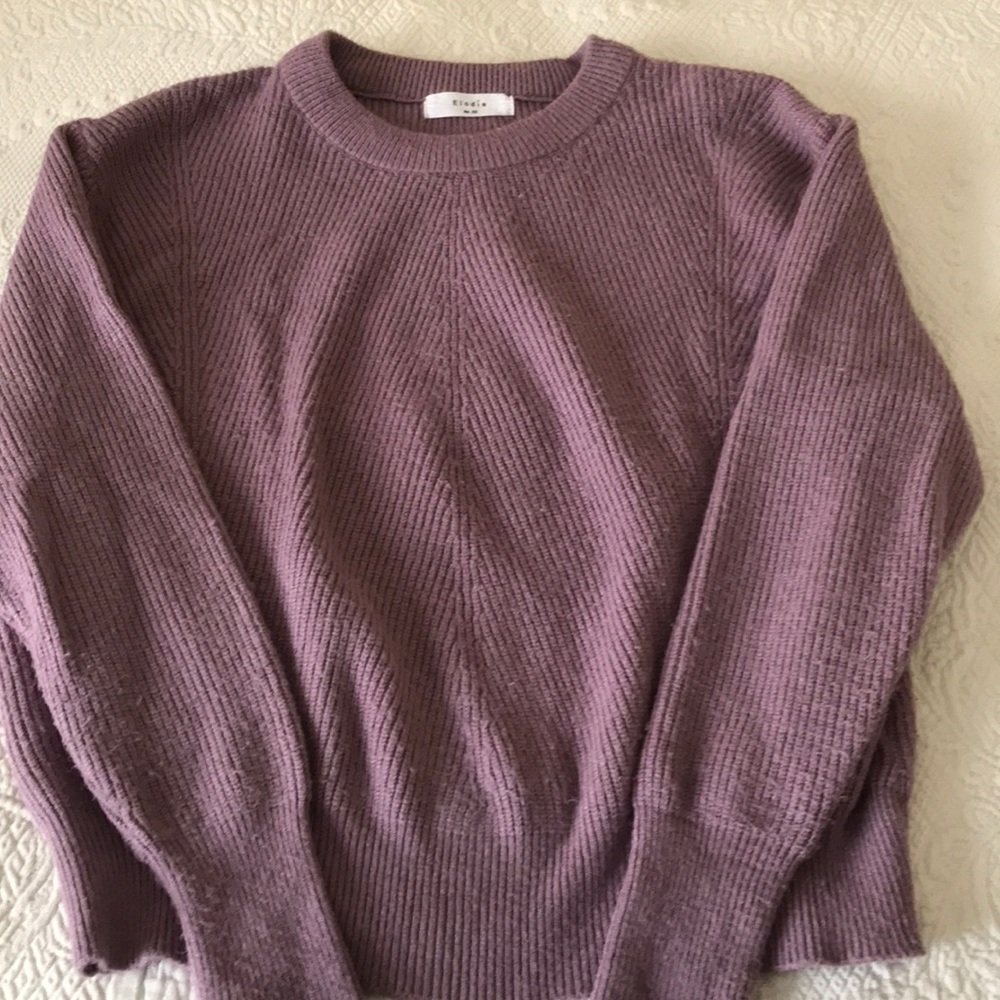 Lavender-colored sweater